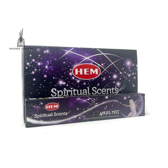 Spiritual Scents Angel Mist Masala Incense Sticks | Box of 12 Packs - 15 Grams Each