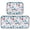 Cute Doughnuts Pattern, variant on 2-Piece Kitchen Mat Set Non Slip Washable Floor Mats Decorative Rugs for Kitchen Sink Laundry Colorful Stars Pattern