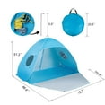 thumbnail image 2 of iCorer Extra Large Pop Up 3-Person Beach Tent, Light Blue, 2 of 7