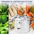 thumbnail image 5 of 52QT Stainless Steel Steamer Pot with Propane Burner - Large Steamer Pot for Outdoor Cooking, Crab, Shrimp, and Vegetables, 5 of 5