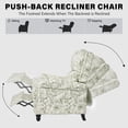 thumbnail image 3 of DREAMSIDEA Pushback Recliner Chair Wingback Chair Sets of 2 Home Theater Single Sofa for Living Room, Green, 3 of 6