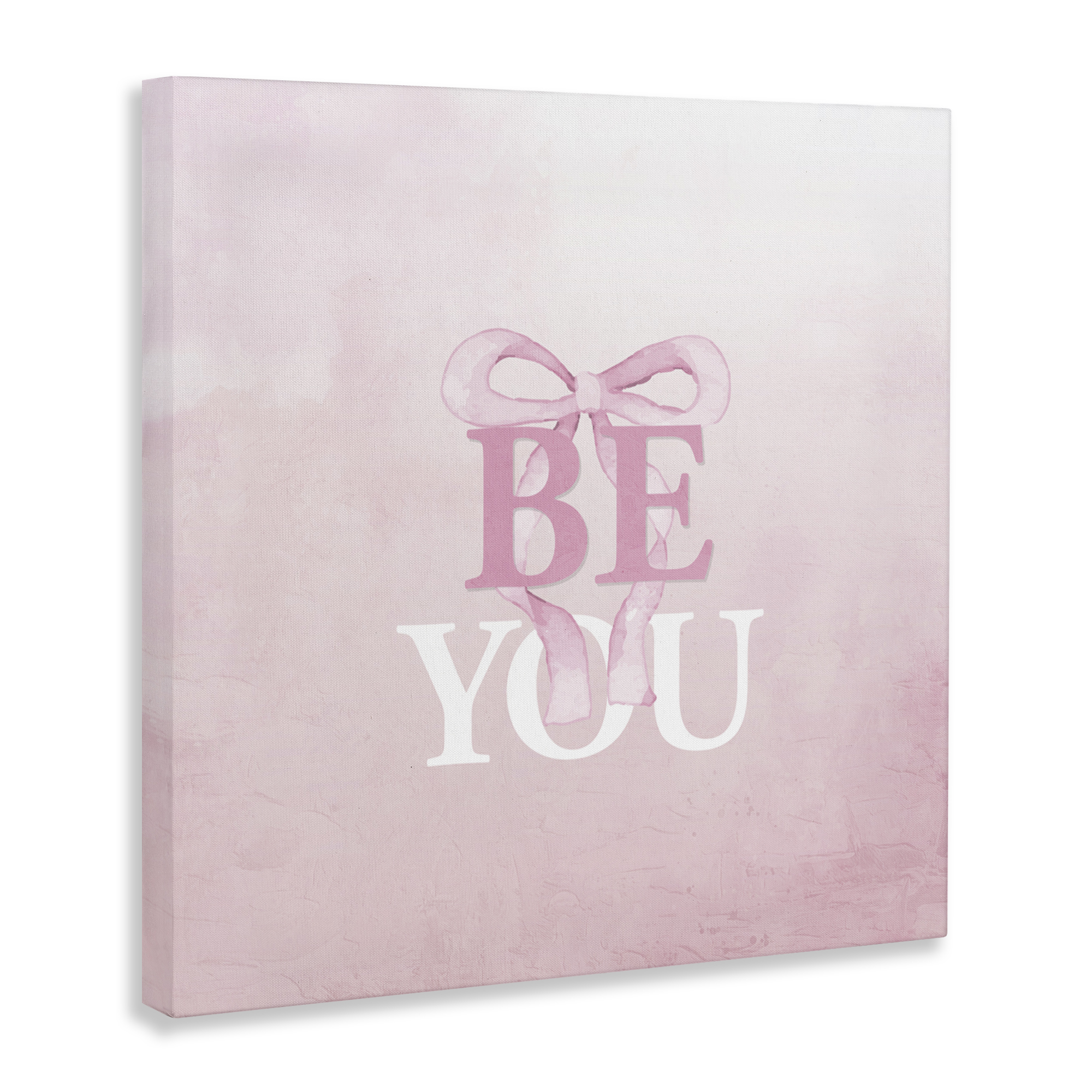 Feminine Be You Pastel Canvas Wall Art, design by Kim Allen