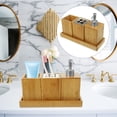 thumbnail image 5 of REACHISE 1 Set Bathroom Accessories Set Bamboo Toothbrush Holder Mouthwash Cup Soap Dispenser, 5 of 8