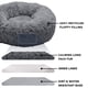 thumbnail image 5 of Cama Redonda para Perro Furhaven Gris Felpa Largo Lavable Pequeña, 5 of 7