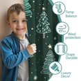 thumbnail image 3 of Blackout Kids Curtains,Dark Green Christmas Tree Pattern Childrens Insulated Curtains Set Of 2,Bedroom Essentials,Toddler Room Decor 52"x63", 3 of 5