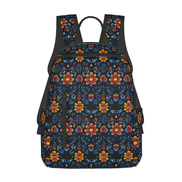 Easygdp Mexican Flower para Easygdp Yak - Mochila Casual Ligera y Resistente para Viaje y Senderismo para Hombres y Mujeres