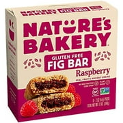 Natures Bakery Gluten Free Fig Bars, Raspberry, Real Fruit, Vegan, Non-Gmo, Snack Bar, 1 Box With 6 Twin Packs (6 Twin Packs)