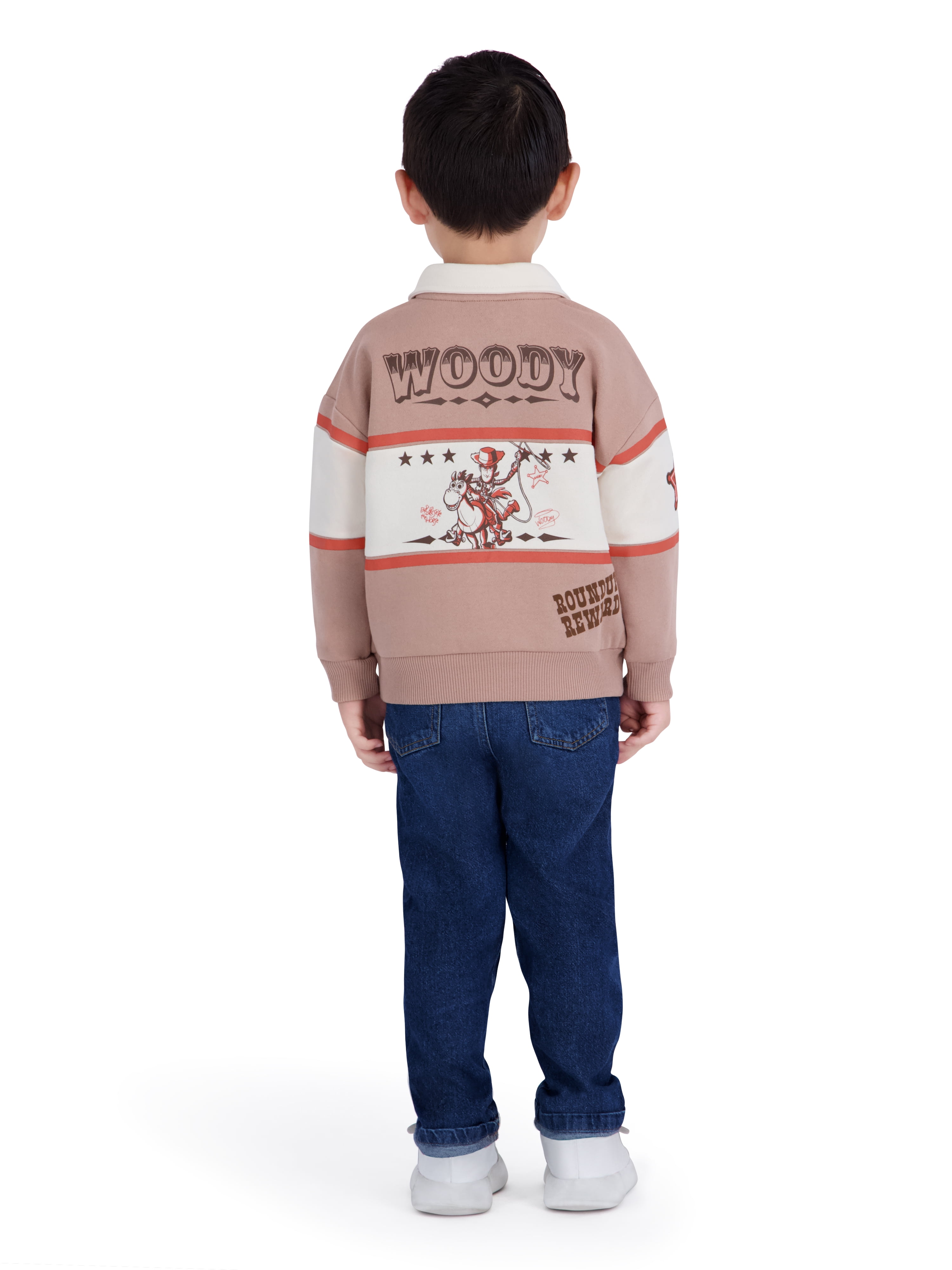 Toy Story Toddler Boy Long Sleeve Rugby Shirt, Sizes 12M-5T