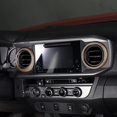 thumbnail image 6 of TINKI Car ABS Inner Central Console Air Conditioning Vent Rings Frame Cover Trim Car Accessories Compatible with Toyota Tacoma 2016 2017 2018 2019 2020 2021 2022 2023, 6 of 7