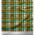 thumbnail image 1 of Soimoi Cotton Cambric Fabric Plaid Check Printed Craft Fabric by the Yard 56 Inch Wide, 1 of 3