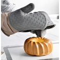 thumbnail image 1 of Silicone Oven Mitts and Pot Holder, Three Piece Set, Heavy Duty Oven Mitts, 1 of 5