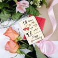 thumbnail image 4 of Tarjeta de aniversario Detuca para 15 años de boda, doble cara, 20 x 13,5 cm, 4 of 6