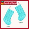 thumbnail image 2 of Goofa Turquoise Wooden for Christmas Stockings, 18inch Xmas Hanging Stocking Decorations for Christmas Party Family Decor, 2 of 7