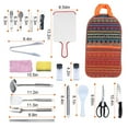 thumbnail image 2 of Moclever 19Pcs Camping Cooking Utensil Kit Portable Camping Cookware 2.9lbs Outdoor Kitchen Equipment with Storage Bag, Orange, 2 of 13
