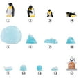 thumbnail image 2 of YOHAVEN Penguin Figurine Set Miniature Iceberg Resin Crafts for Home Office Desk Shelf Display Seasonal Christmas Decorations Winter Indoor Modern Christmas Home Decor, 2 of 8