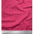 thumbnail image 1 of Soimoi Crepe Silk Fabric Star,Leaves & Tulip Floral Print Fabric by the Yard 42 Inch Wide, 1 of 1