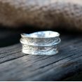 thumbnail image 5 of Energy Stone Bague de Méditation en Argent Sterling Simplicité (Style US63) (6.5), 5 of 5