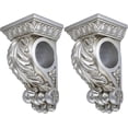 thumbnail image 3 of MERIVILLE Chatecu Drapery Sconce, Corbel Bracket, Drapery Scarf Swags, Wall Décor, Pewter, 2Pcs, 3 of 5