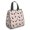Boston Terrier and, variant on Dog Paw Print Rainbow Chevron Pattern Insulated Lunch Bag for Women Men, Large Portable Soft Cooler Tote, Thermal Food Storage Bag with Pearl Cotton, 8.66L, 8.75"x5.75"x9.5"