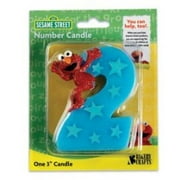 Angle View: Sesame Street Elmo Number 2 Birthday Cake Candle by Bakery Crafts