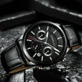 thumbnail image 2 of CRRJU New Fashion Sport Quartz Watches Men Luxury Business Leather Watch Waterproof Wristwatches Male Clock, 2 of 5