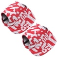 thumbnail image 1 of Hukapapa 2 paquetes de sombreros con visera para perros, gorra de béisbol para mascotas, gorras de protección solar para perros, gorra deportiva para perros al aire libre con orificios para las, 1 of 5