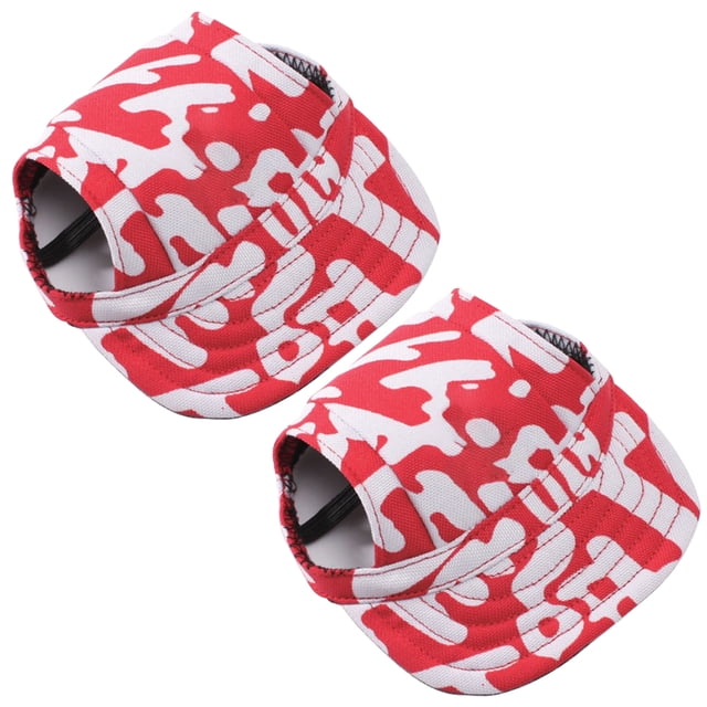 Hukapapa 2 paquetes de sombreros con visera para perros, gorra de béisbol para mascotas, gorras de protección solar para perros, gorra deportiva para perros al aire libre con orificios para las