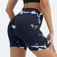 thumbnail image 2 of Outfmvch High Waist Seamless Compression Workout Shorts Gym Biker Shorts for Yoga Black L, 2 of 4