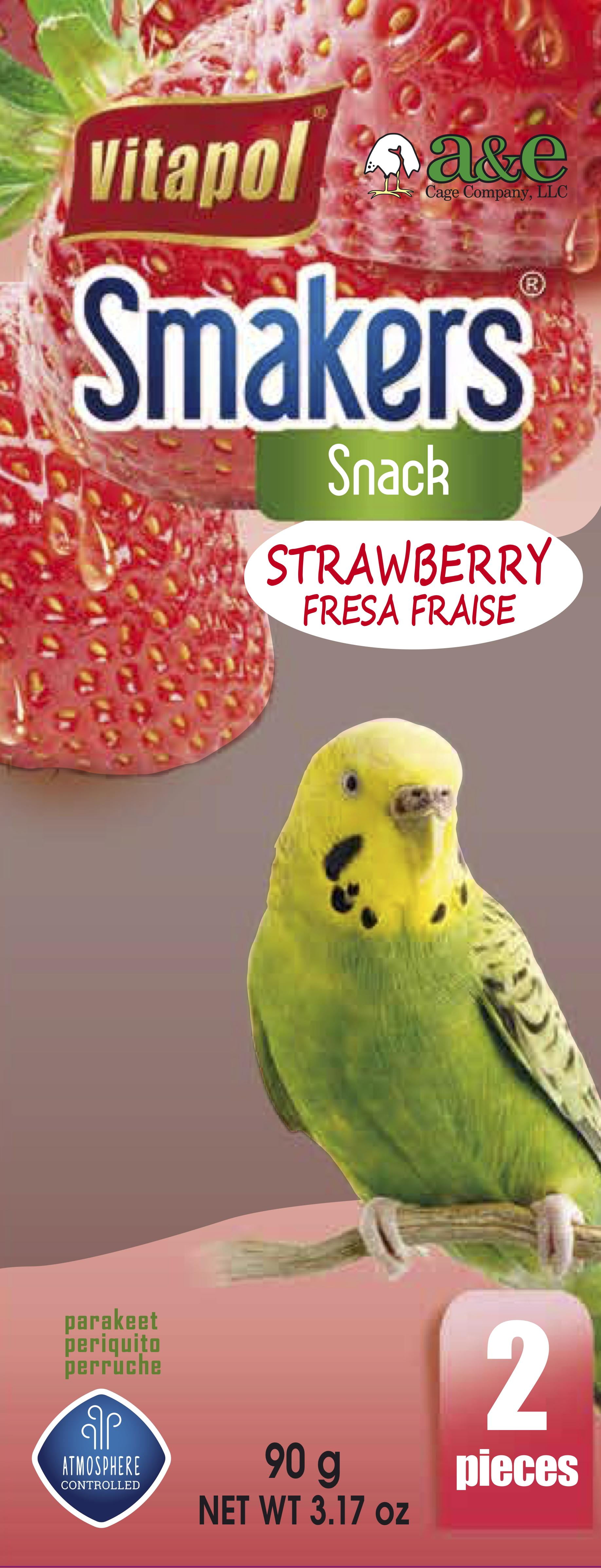Smakers Treat Sticks 2count Parakeet