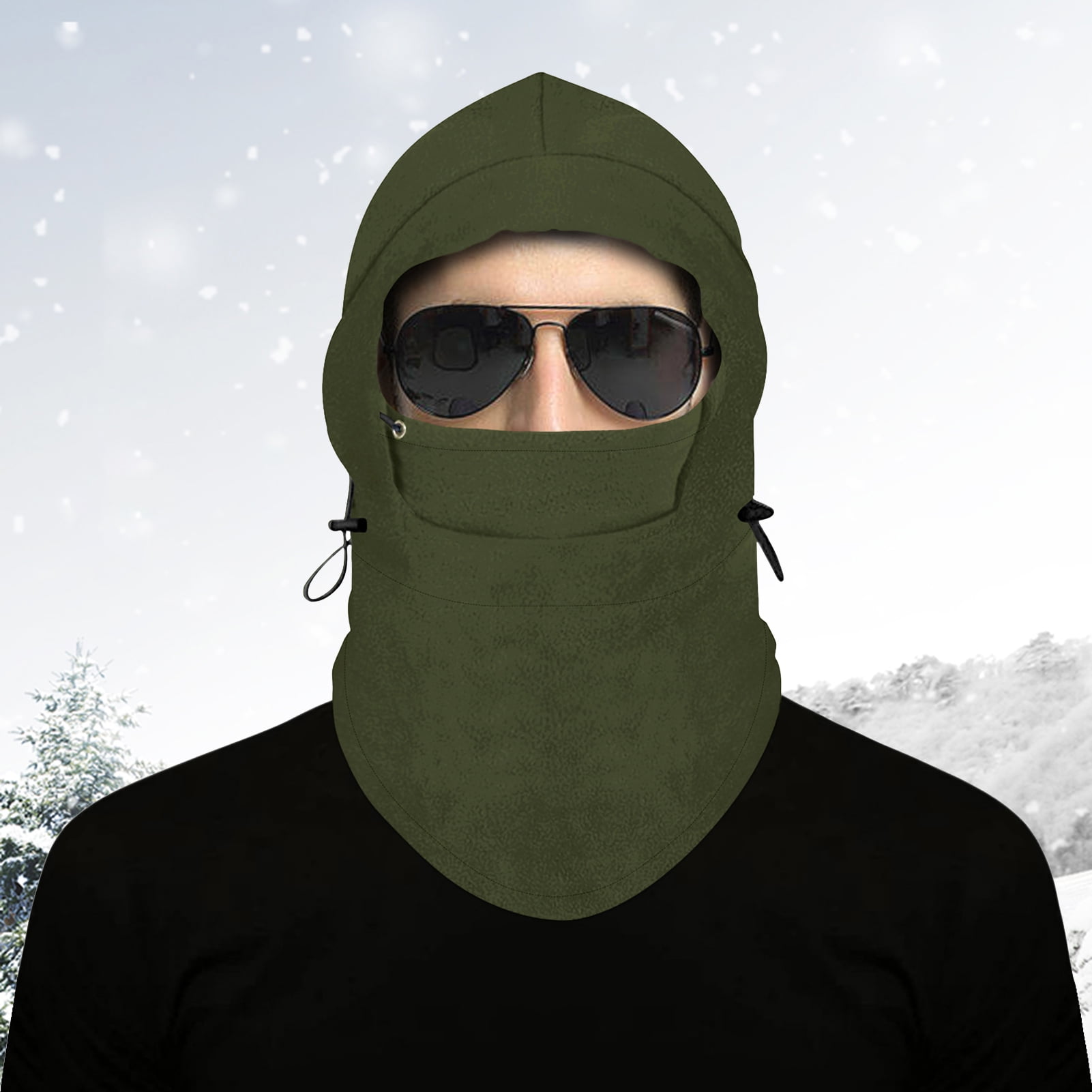 Details about   Cold Weather Windproof Fleece Neck Winter Warm Balaclava Ski Full Face Mask US~ 