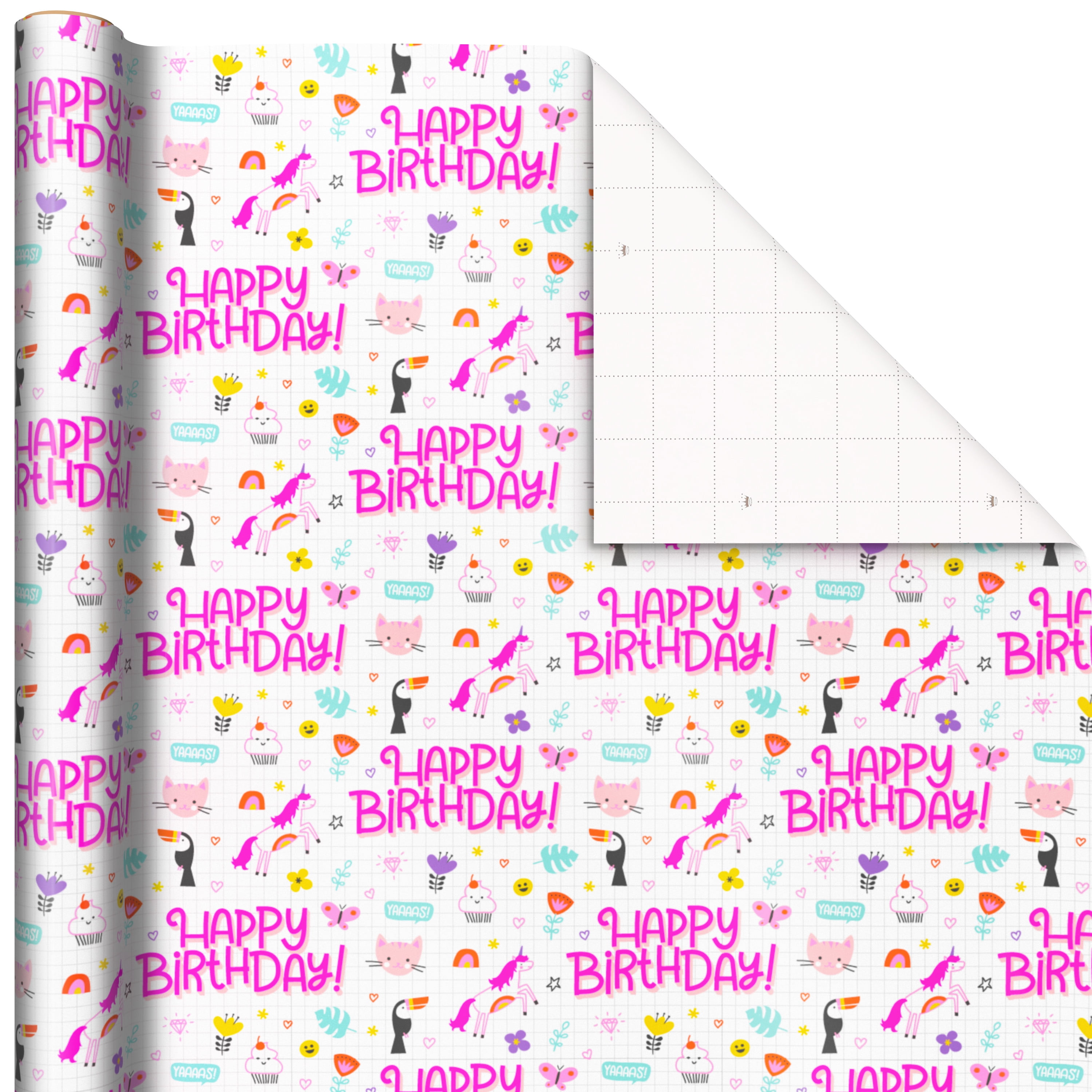 ROLL WRAP HBD ON WH - FRENCH