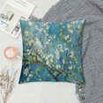 thumbnail image 2 of JEUXUS Flowers Decorations Large Almond Blossom Classic Impressionist Floral Plush Pillowcase White, 2 of 5