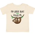 thumbnail image 3 of Inktastic My Great Aunt Loves Me Cute Sloth and Baby Boys or Girls Baby T-Shirt, 3 of 5
