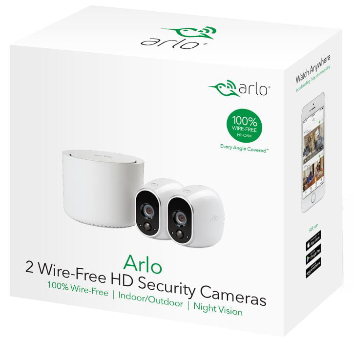 Arlo 2 Camera Indoor Outdoor Wireless 720p Security Camera System Vms3230 White Walmart Com Walmart Com