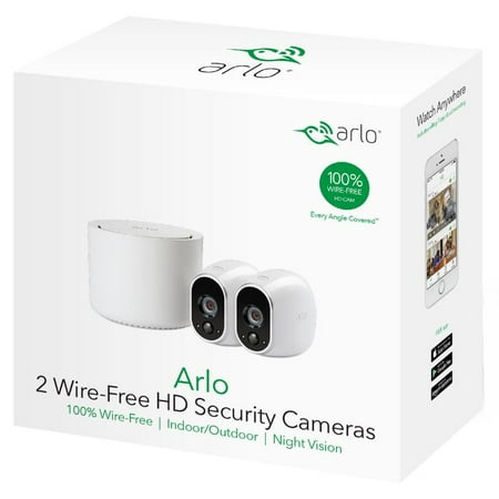 Arlo - 2-Camera Indoor/Outdoor Wireless 720p Security Camera System (VMS3230), (Best Diy Home Security System 2019)