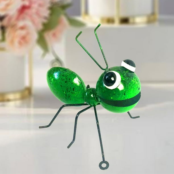 Arte de jardín de Metal shamjiam escultura colgante de pared Insecto hormigas Verde