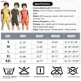 thumbnail image 4 of Yuarrent Traje de neopreno para niños, traje de baño subacuático, traje de baño de manga corta para surf, traje de buceo térmico a prueba Deportes acuáticos, 4 of 6