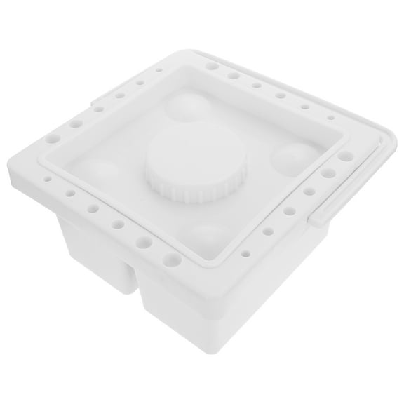 STRANDCHIC Artist Brush Washer White Plastic for Storing and Mixing Paints Portable and Space-Saving
