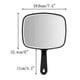 thumbnail image 2 of Hand mirror, black hand mirror with handle, square, 2 of 5