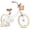 White, variant on Glerc 12 Inch Kids Bike for Age 2 3 4 Years Old Little Girls Toddlers Retro Vintage Style Bicycles with Basket Training Wheels and Bell, White
