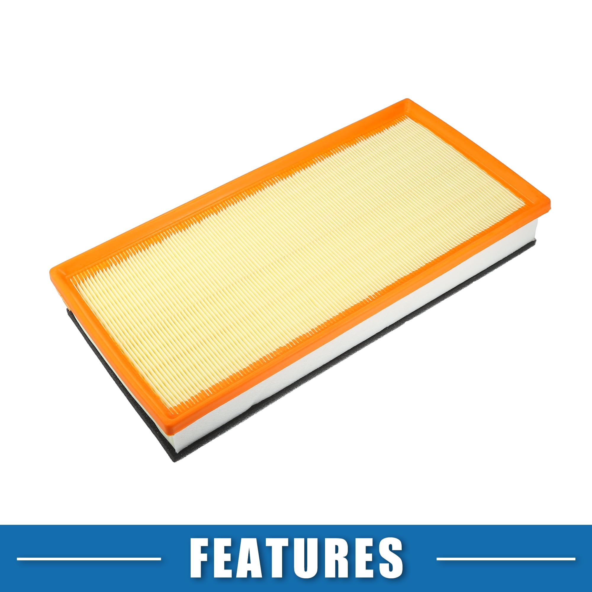 Unique Bargains Engine Air Filter No.7L0129620A Air Flow Intake Filter for Audi Q7 Yellow 1Pc