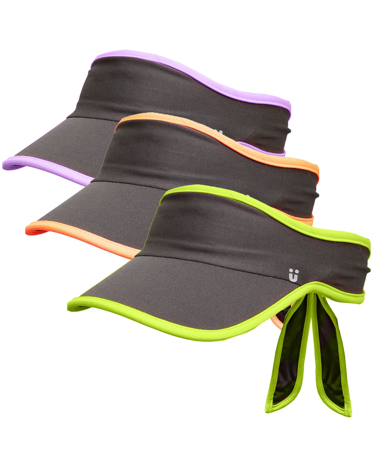 3pk Scunci Tie Back Visor for Women, Sun Protection in Casual Head Wrap