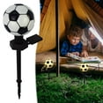 thumbnail image 4 of Uxgjfwu Solar Football Light Outdoor Garden Stake, Waterproof LED Landscape Lamp for Yard Pathway, Sport Theme Night Decoration, 4 of 9