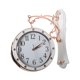 thumbnail image 2 of Reloj de pared de doble cara con esfera de 19,5 cm/7,68 pulgadas de diámetro y silencioso. blanco, 2 of 9