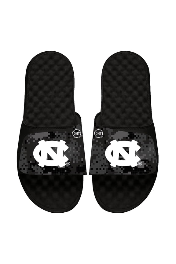 Unisex ISlide  Black North Carolina Tar Heels Digi Camo Slide Sandals