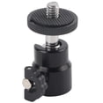 thumbnail image 1 of Mini cabezal esférico con rotación de 360 grados Nikou soporte de montaje con tornillo de 1/4 negro, 1 of 15