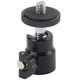 thumbnail image 1 of Mini cabezal esférico con rotación de 360° y soporte de montaje con tornillo de 1/4" para videocámara DSLR (negro), 1 of 14