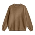 thumbnail image 4 of Fanshiluo Men's Crew Neck Knit Sweater, Long Sleeve Loose Fit Pullover Top for Fall Winter,L,Big and Tall Men, 4 of 8