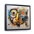 thumbnail image 2 of Designart "Modern Robot Pop Art wall art IV" Abstract Floater Framed Canvas Art Print, 2 of 7