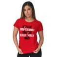 thumbnail image 4 of Xmas Tell Me What You Really Want Womens Fitted Plus Size Graphic Tee Brisco Brands 2X, 4 of 5